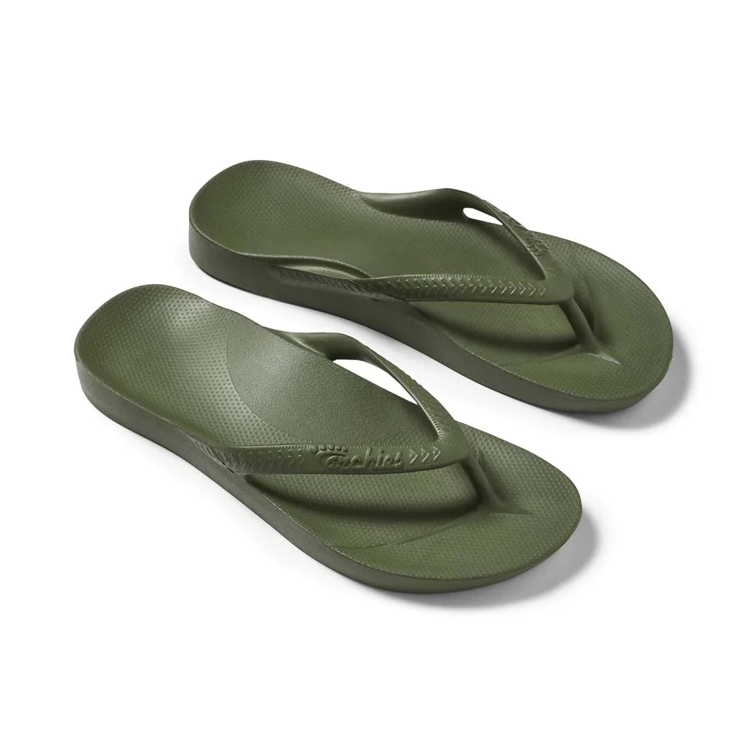 Archies Arch Support Thongs / Khaki