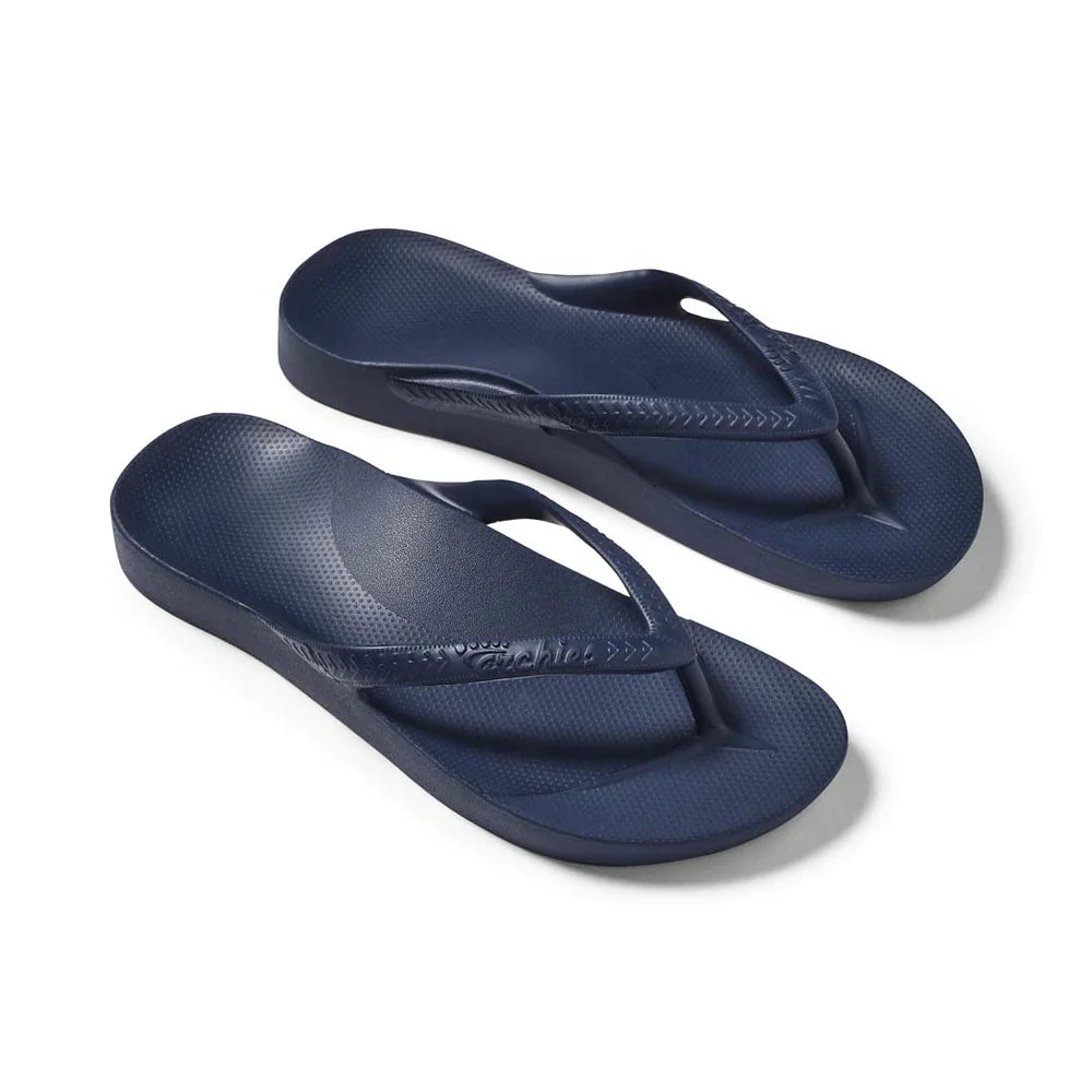 Archies Arch Support Thongs / Navy