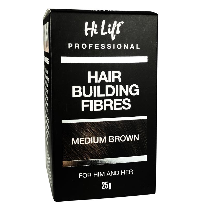 Hi Lift Hair Building Fibres / Medium Brown 25g