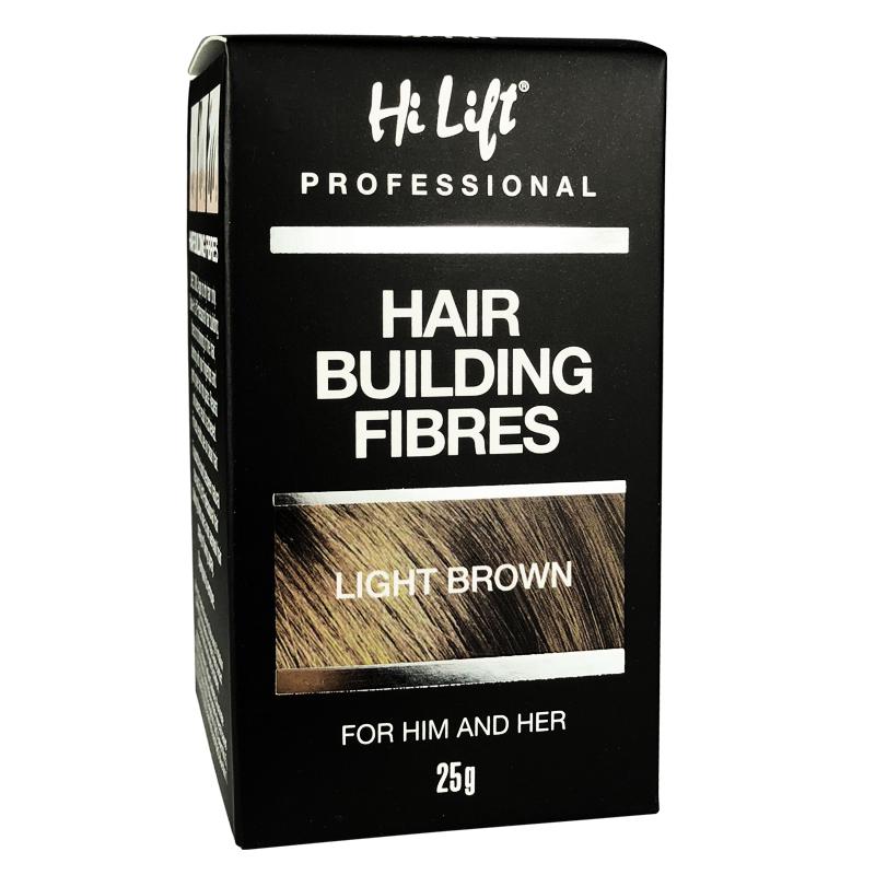 Hi Lift Hair Building Fibres / Light Brown 25g