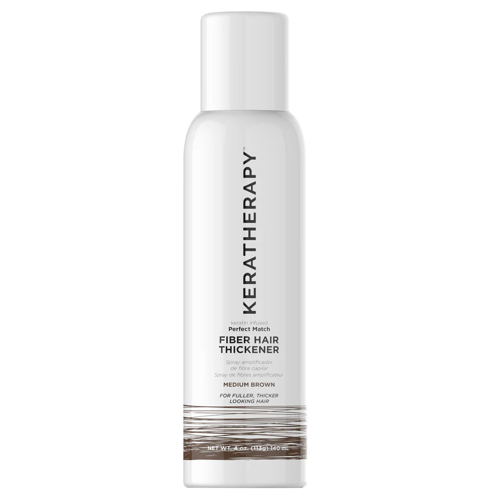 Keratherapy Fiber Hair Thickener Spray / Medium Brown 140ml